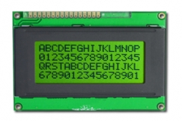 16x4 character LCD display module 